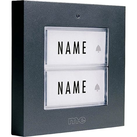 m-e modern-electronics 41273 Funkklingel Sender mit Namensschild