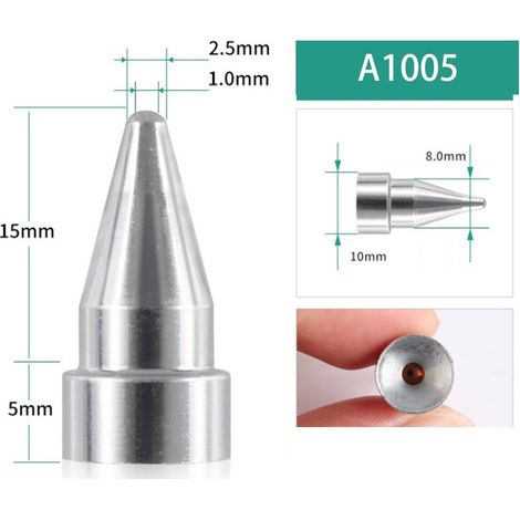 Pointe De Soudure Sans Plomb - A1002-7 - Diamètre 1,0 Mm - Pour Stations De Soudure Modèles 802 807 808 809 817 - 1 Pièce (1/5)