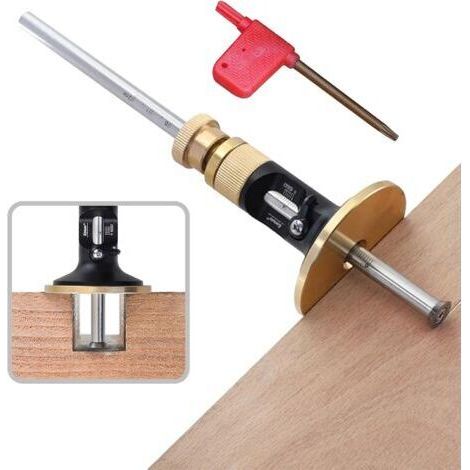 Pair Jauge de marquage pour roue, kit de marquage pour menuiserie, outils de marquage du bois avec échelle en mm, jauge de marquage (217 mm) (1/4)