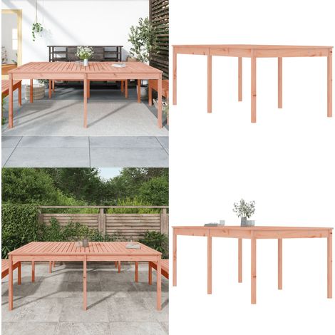 Gartentisch 203,5x100x76 cm Massivholz Douglasie - Holztisch - Gartentisch - Esszimmertisch - Terrassenmöbel - Gartenmöbelset - Home & Living (1/5)