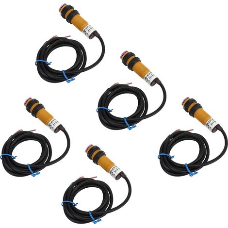 Lot de 5 interrupteurs photoélectriques infrarouges IP54 normalement fermés, module de détection d'obstacles, 300 mA, AC 90-250 V (1/5)