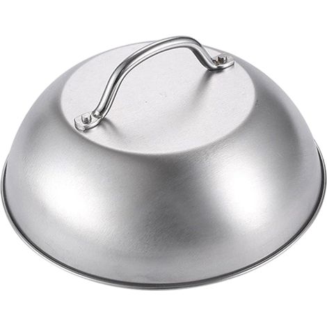 Couvercle de plaque de cuisson en acier inoxydable avec poignée (1/5)