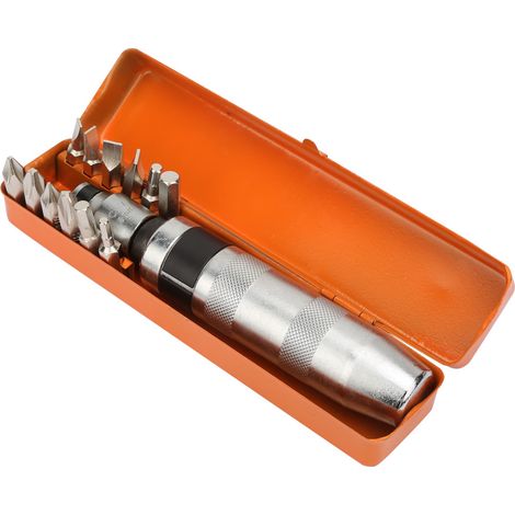 Ensemble de 13 embouts de tournevis à percussion populaires pour la réparation automobile, permettant de retirer les écrous et les vis rouillées. (1/5)