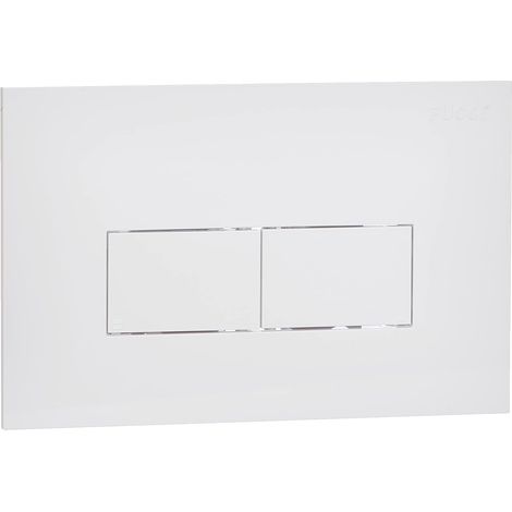 PLACCA DI COMANDO ECO LINEA DOPPIO TASTO  BIANCA     PUCCI