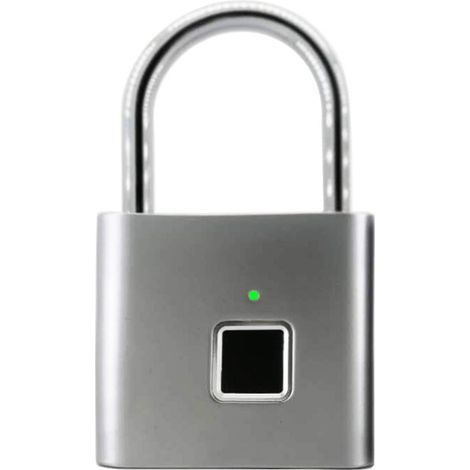 Fingerabdruck-Vorhängeschloss, Bluetooth-Schloss mit App-Entsperrung, intelligentes Vorhängeschloss, schlüsselloses biometrisches Schloss, geeignet für Rucksäcke, Fahrräder, Schulspinde, Spinde im Fit (1/5)