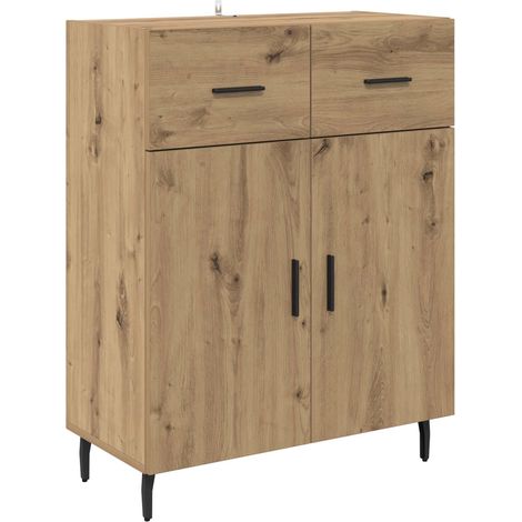 Maison Exclusive - Buffet Chêne artisanal 69,5 x 34 x 90 cm Bois d'ingénierie (1/5)