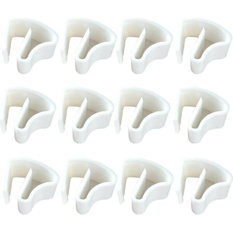 Lot de 12 Supports de Serrage en Forme de Cœur pour Stores Plissés (1/5)