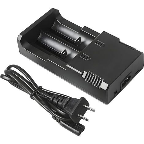 YMYNY Chargeur de Batterie 18650 Chargeur Batterie Universel Charge Rapide Intelligente Tête à 2 Fent (1/5)