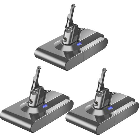 Batterie de remplacement, capacité 6000mAh, compatible avec le modèle d'aspirateur V8/SV10, 3 BAT (1/2)