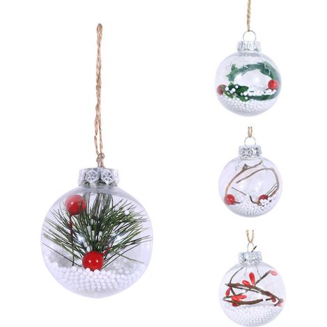 MINKUROW 5er-Pack Christbaumkugeln zum Aufhängen, 6 cm (1/5)