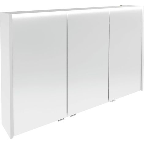 FACKELMANN Verona Spiegelschrank 110cm - Weiß Glanz (1/5)