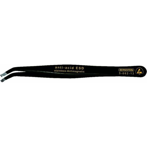 Bernstein Tools for Electronics 5-062-13 Pince brucelle CMS 59 SA-ESD arrondie 115 mm W78698 (1/2)