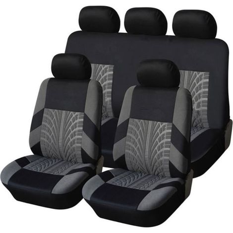 Housse de siège - Citroën - Gris - Brodée - Pour modèles C2 C3 C4 (1/4)