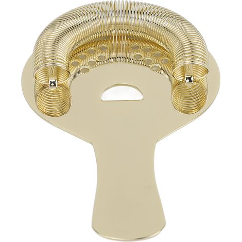 Passoire à cocktail à filtre fin, en acier inoxydable antirouille, portable et professionnelle, pour bars et fêtes à domicile (couleur or). (1/5)