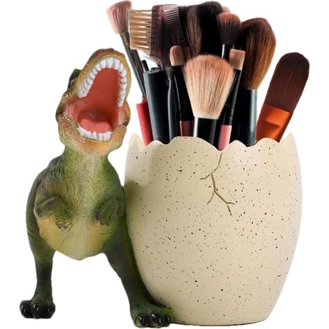 Porte-stylos dinosaure mignon, boîte rangement décorative grande capacité, organiseur bureau chambre enfant (1/5)