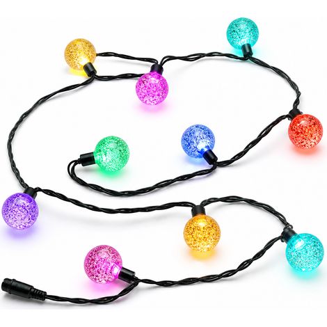 Guirlande Lumineuse Boules 10 LED Extérieur Multicolore 1,5 m (1/5)