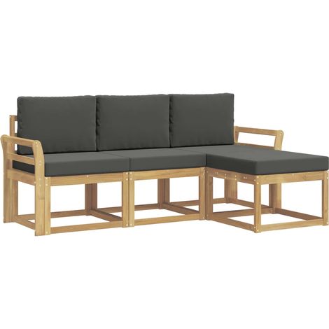 Set di divani da esterno 4 pz Salotto da Giardino (1/5)