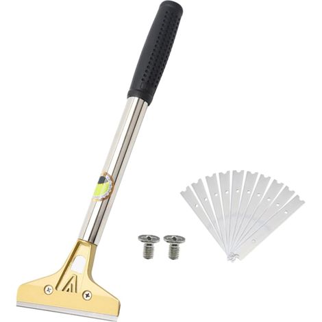 Pelle à Mastic Et Grattoir à Peinture Outil De Nettoyage Pour Joints De Carrelage Nettoyant Pour Cuisinière Et Décapant Autocollants (1/5)