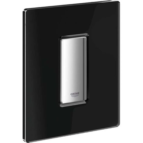Grohe Skate Cosmo - Placca di comando, cromo/vetro velvet black, nero 38846KS0 (1/2)