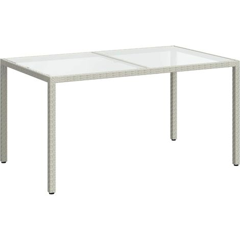 Maison Exclusive - Gartentisch 150x90x75 cm Gehärtetes Glas Poly