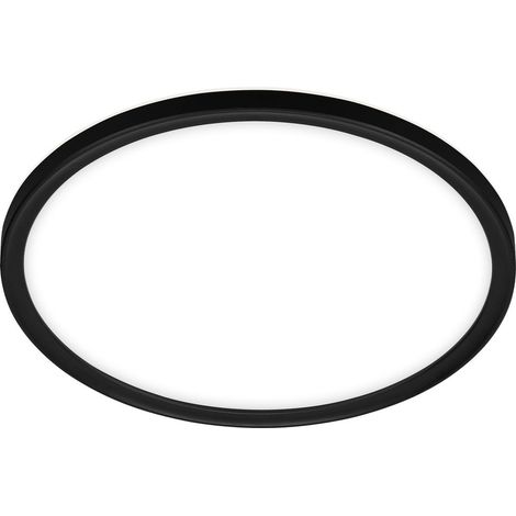 LED Bad-Deckenleuchte, schwarz, LED/18W