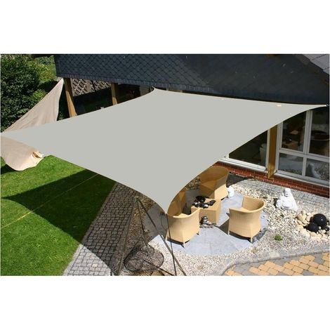 TENDA VELA OMBREGGIANTE DA ESTERNO QUADRATA 3X3 MT GRIGIO CENERE (1/2)