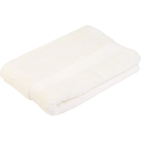 Lot de 1 Serviette de douche, Coton 100%, Absorbante 550g/m², Rayée, Salle de bain (1/3)