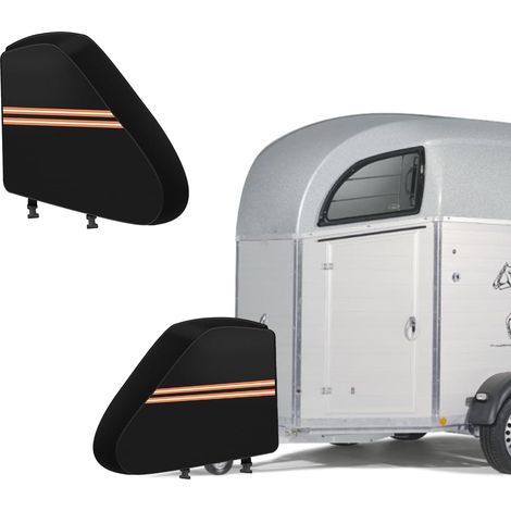 Housse de protection pour timon de remorque pour chevaux, housse de protection 600D et housse de timon, couverture de remorquage avant pour la plupart des types de remorques de chevaux (S : 90 (1/5)