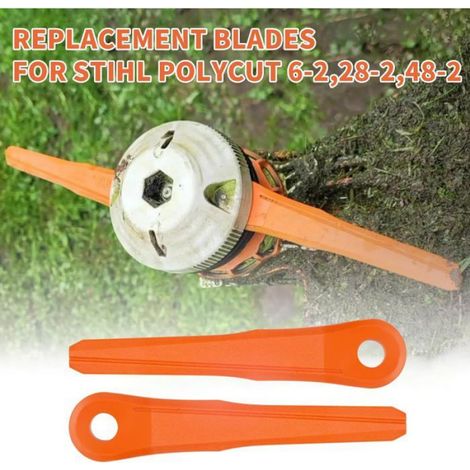 Lames De Rechange - Coupe-Bordure Polycut 6-2 6-3 7-3 28-2 48-2 - Longueur 145 Mm - Nylon Pa66 - Lot De 40 (1/4)