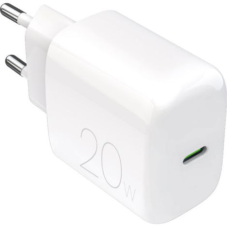 PURO PUTCUSBC20WDYWHI Caricabatterie per dispositivi mobili Universale Bianco AC Ricarica rapida Interno