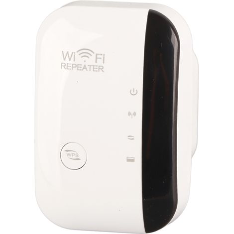 Répéteur amplificateur de signal WiFi 300M Port Ethernet Montage mural Blanc pour bouton WPS (100-240V) (Prise UE) (1/5)