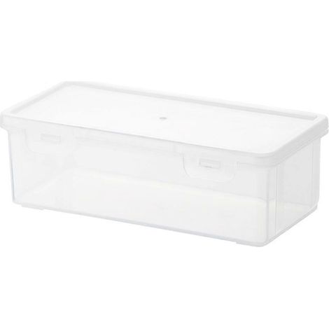 Kunststoff-Federmäppchen, großes Fassungsvermögen, transparente Boxen, stapelbar, vielseitig verwendbar (1/5)