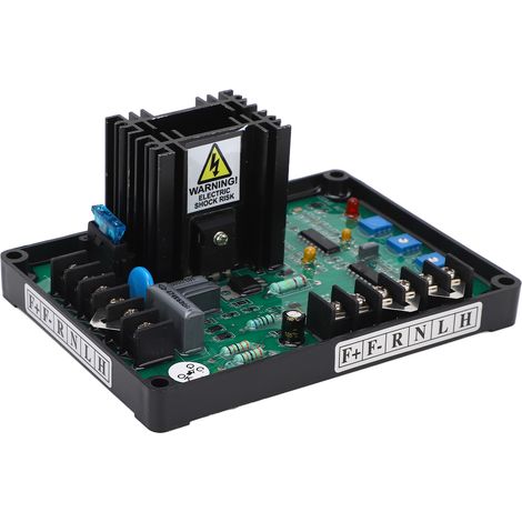Régulateur de tension automatique pour générateur avec potentiomètre bleu, fusible automobile, module AVR pour groupe électrogène 180-240 V (1/5)