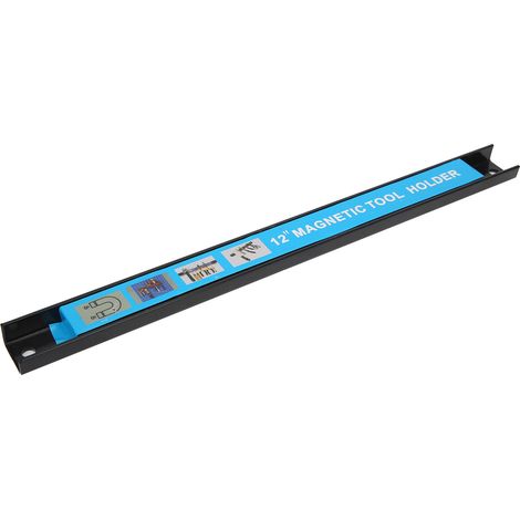 Support magnétique pour outils 5 kg, 30 cm, avec barre de rangement pour garage, atelier et maison. (1/5)
