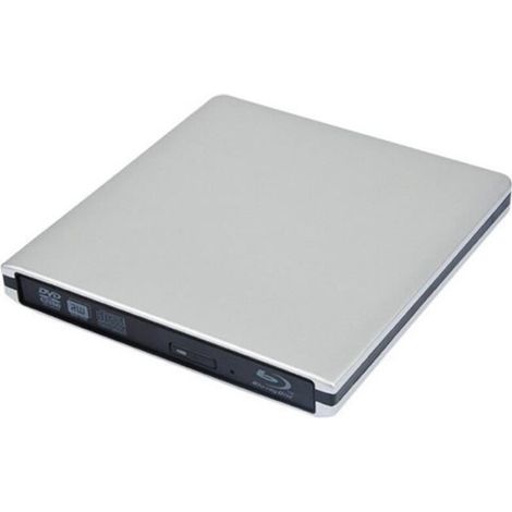 External 3D USB 3.0 Blu-ray DVD Player, Portable Blu-ray DVD CD RW Burner, CD Rack for MacBook OS, Windows 7, 8, 10, Linux (1/4)