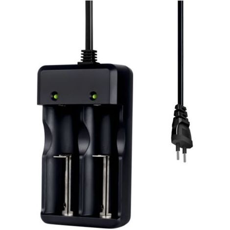 Chargeur de batterie au lithium réversible à charge rapide 26650 Chargeur universel 3,7 V 18650, peut charger une lampe de poche et une lampe frontale (1/4)