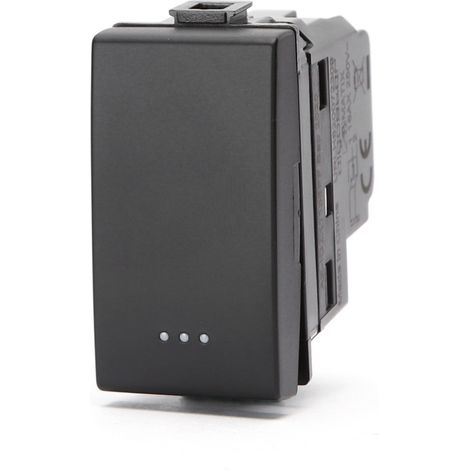 Invertitore 16AX nero compatibile anche con BTicino Matix