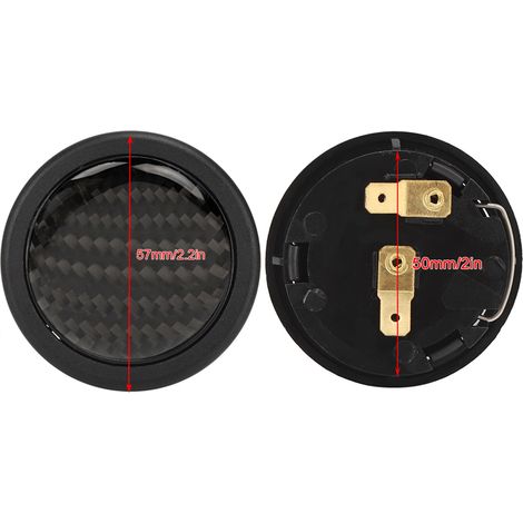 Kit de boutons de klaxon en fibre de carbone pour volant Sparco, pour modification de voiture (1/5)