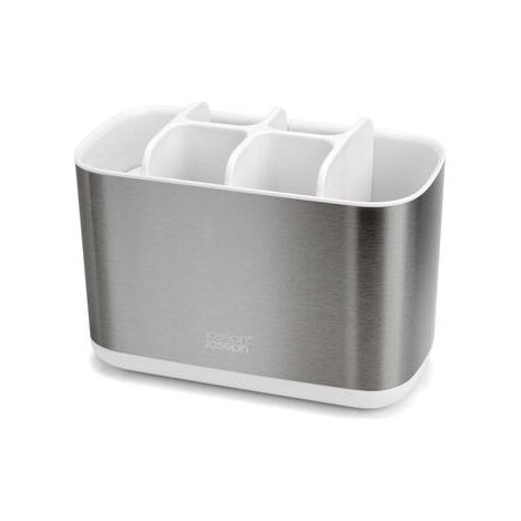Soporte grande para cepillos de dientes Joseph Joseph EasyStore Steel – Diseño elegante y funcional, ideal para organizar cepillos en baño (1/3)