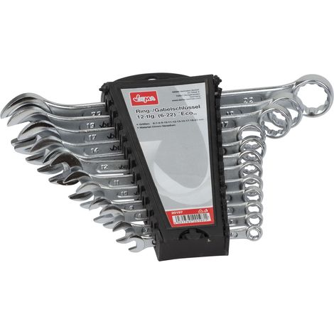 Doppel Ringschlüssel / Ringschlüsselsatz, von 6-22 mm, 12-tlg. Set, aus CRV (1/3)