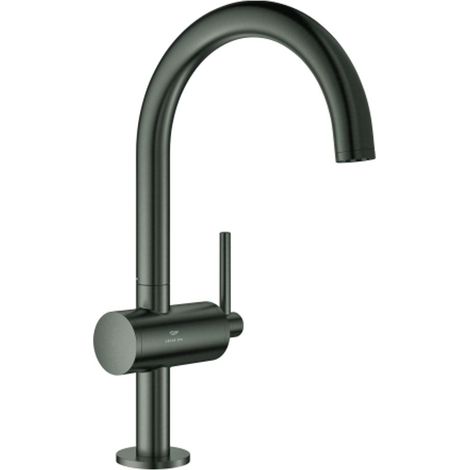 GROHE Miscelatore monocomando lavabo Atrio 24362 L-Size hard graphite spazzolato, 24362AL0