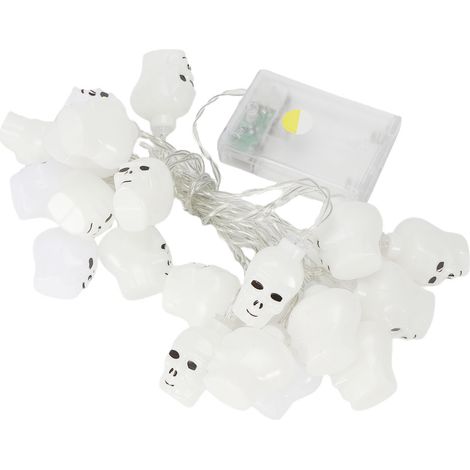 3 Meter lange LED-Lichterkette mit 20 LEDs, Totenkopfmuster, Halloween-Dekoration für Partys (1/5)