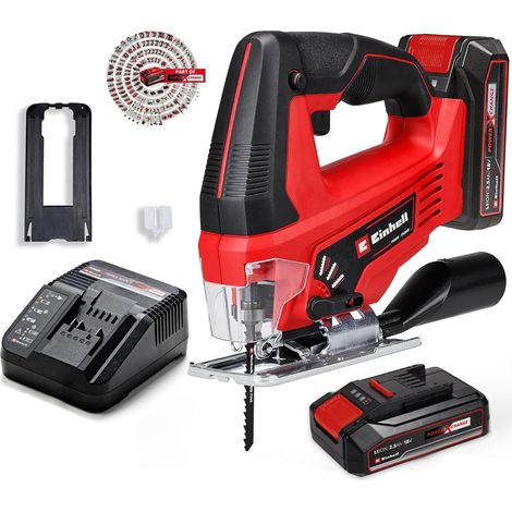 Einhell 18v Cordless Jig Saw TC-JS18/70 Li Power X-Change 2 x 2.5ah Batteries (1/5)
