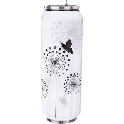Vaso thermos con beccuccio e cannuccia - mantiene il calore per 12 ore