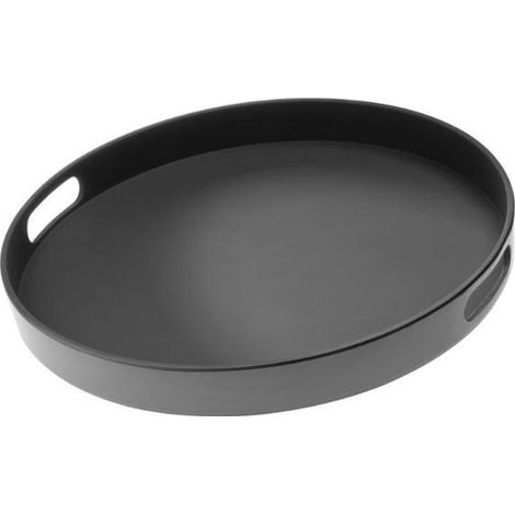 bandeja antideslizante non-slip bistro con borde y 2 asas color negra aps (1/2)