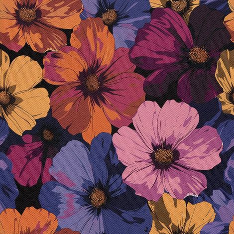 Tela decorativa para exteriores Oxford - Motivo de flores I DX5648 (1/5)