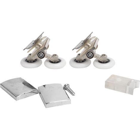 Shower Door Runner Rollers Zinc Alloy Glass Door Pulley Wheels Bathroom Accessory (1/5)