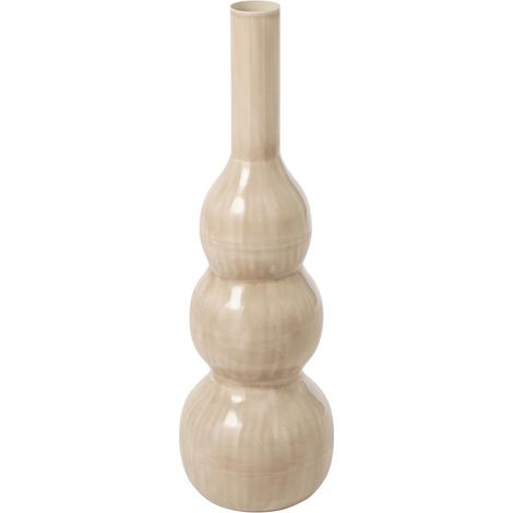 Vase Design en Métal "Loris" 76cm Beige Clair (1/2)
