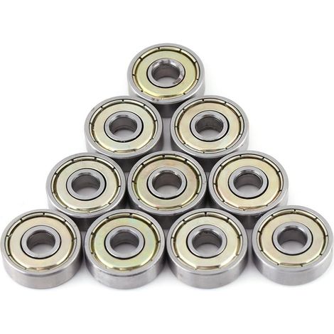 Packung mit 10 Kugellagern 626ZZ 6 x 19 x 6 mm, Miniaturkugellager, doppelt metallgeschirmt/versiegelt, Rillenkugellager aus Kohlenstoffstahl, langlebige Mehrzweck-Miniaturstahllager (1/5)