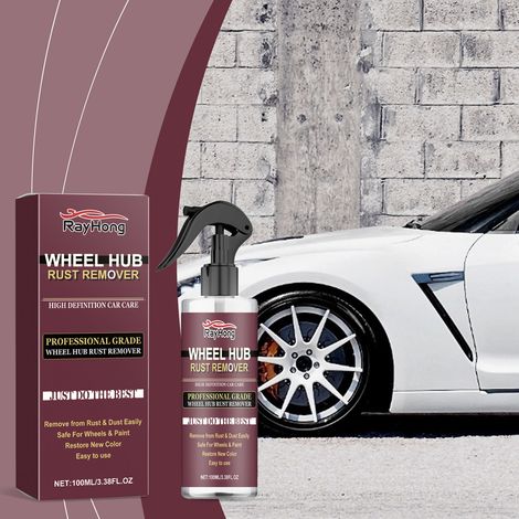 Felgen-Rostentferner, Felgen-Rostentferner-Spray, Rostentfernung für Stahlfelgen, Polier- und Reinigungs-Rostentferner für Felgen – 100 ml -- DTEKGAZ (1/5)